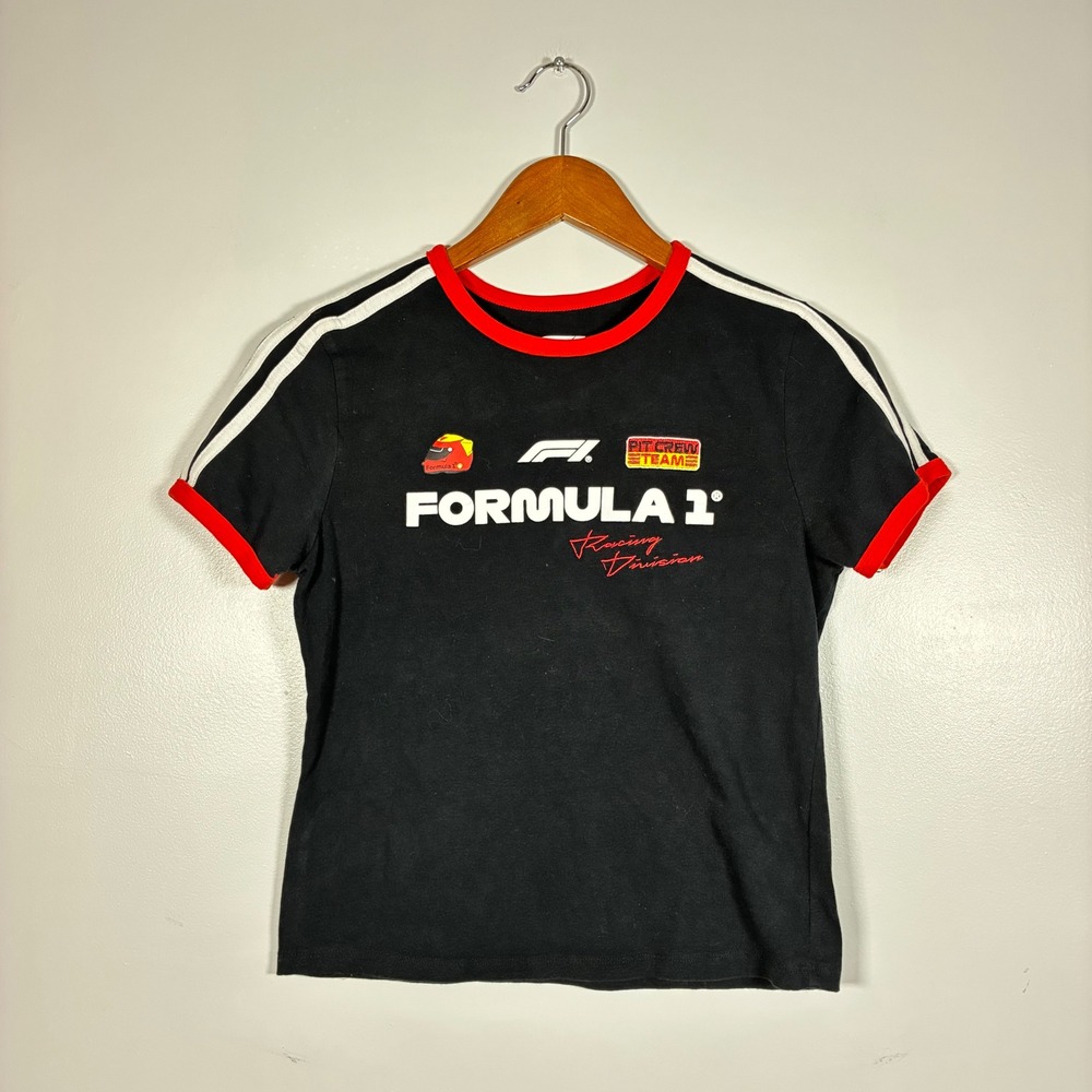 Formula 1 Ringer Tee S Racing Division Shirt F1 Moto Y2K Style Hybrid Apparel